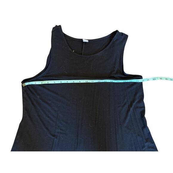 Old Navy Black Cotton Slip Sleeveless Sundress Dress Cover Up Size L - Picture 3 of 4